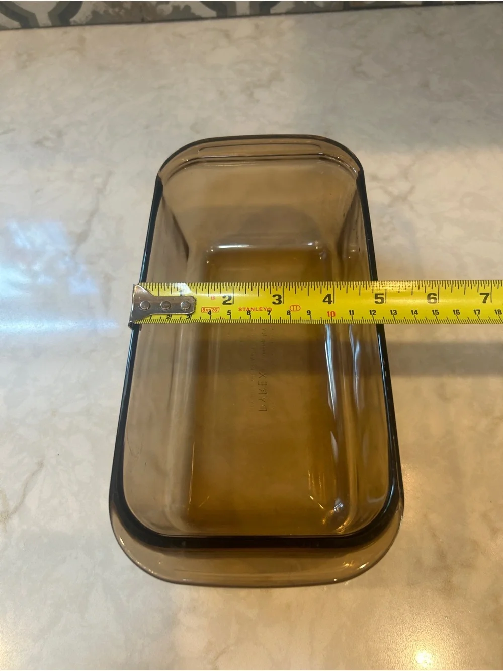 Pyrex Loaf Pan Baking Dish #213 Amber Brown Glass Corning E 15 1.5L- EUC